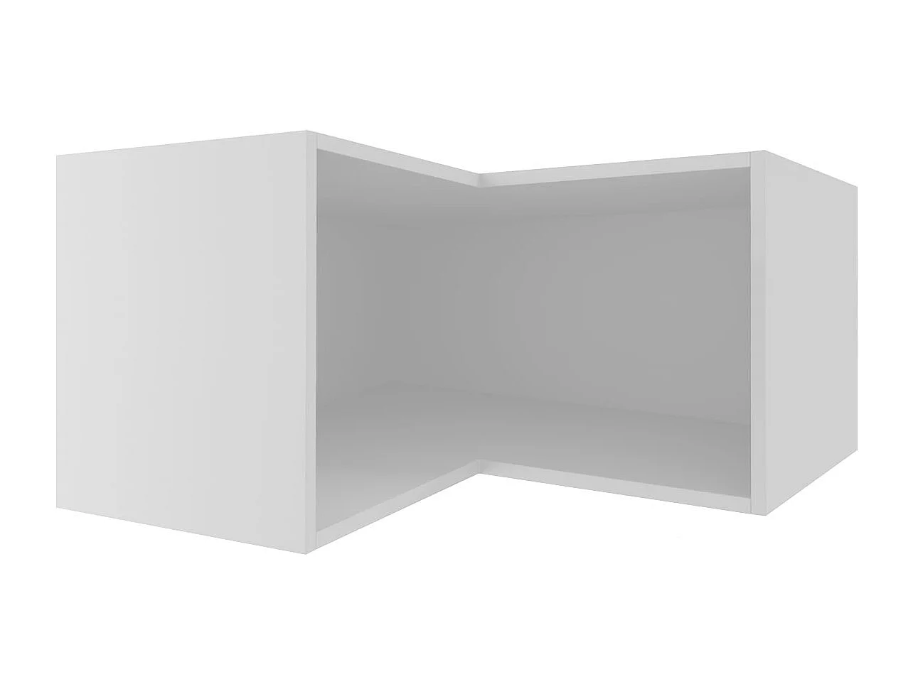 ECKHÄNGESCHRANK Essen W12/60/36 Weiß Hochglanz / Weiß Matt 60 / 60 / 36cm