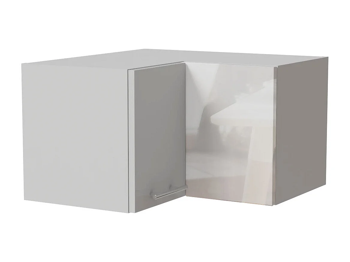 ECKHÄNGESCHRANK Essen W12/60/36 Weiß Hochglanz / Weiß Matt 60 / 60 / 36cm