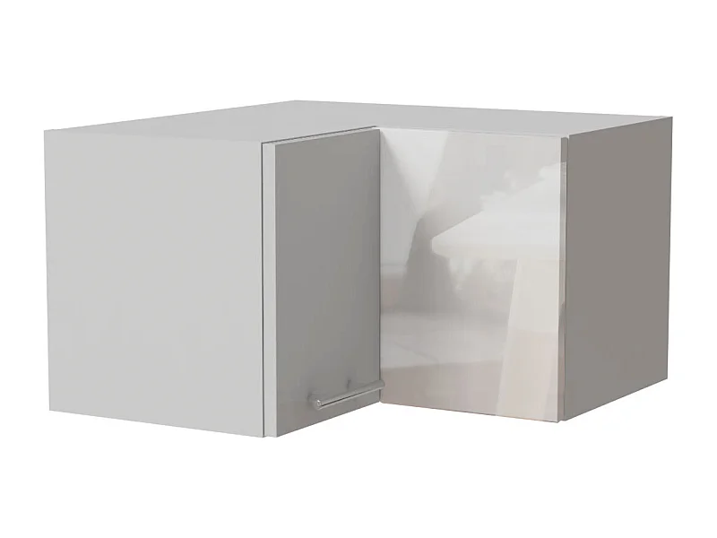 ECKHÄNGESCHRANK Essen W12/60/36 Weiß Hochglanz / Weiß Matt 60 / 60 / 36cm