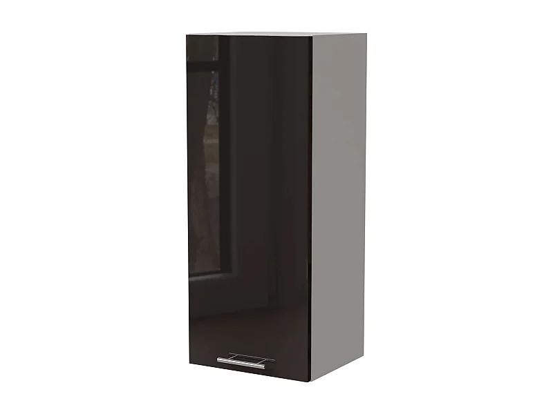 KÜCHENHÄNGESCHRANK W4/40 Essen Schwarz Hochglanz / Weiß Matt 40 / 32,5 / 96cm