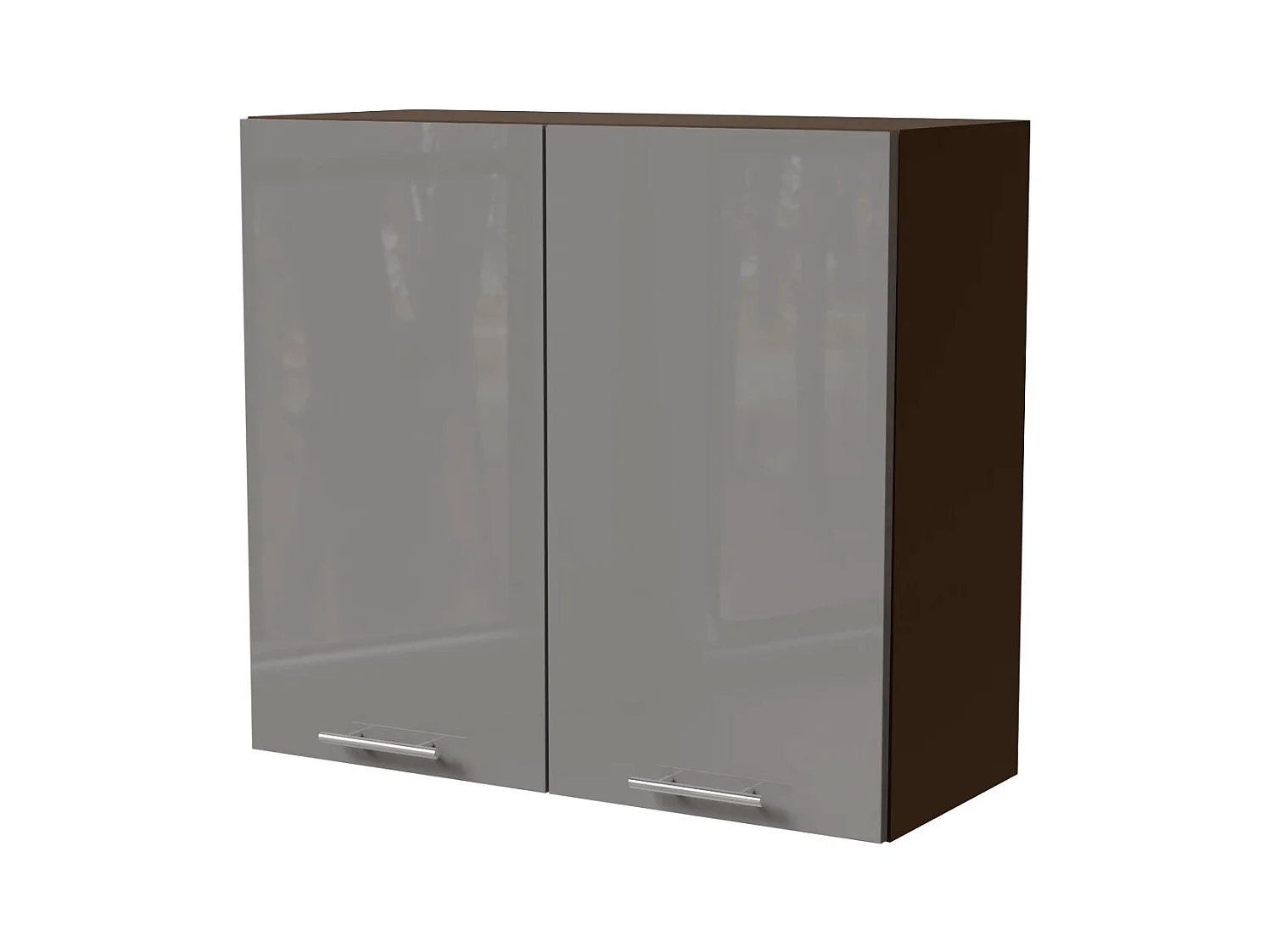 KÜCHENHÄNGESCHRANK Essen W3/80 Grau Hochglanz / Lava Matt 80 / 32,5 / 72cm