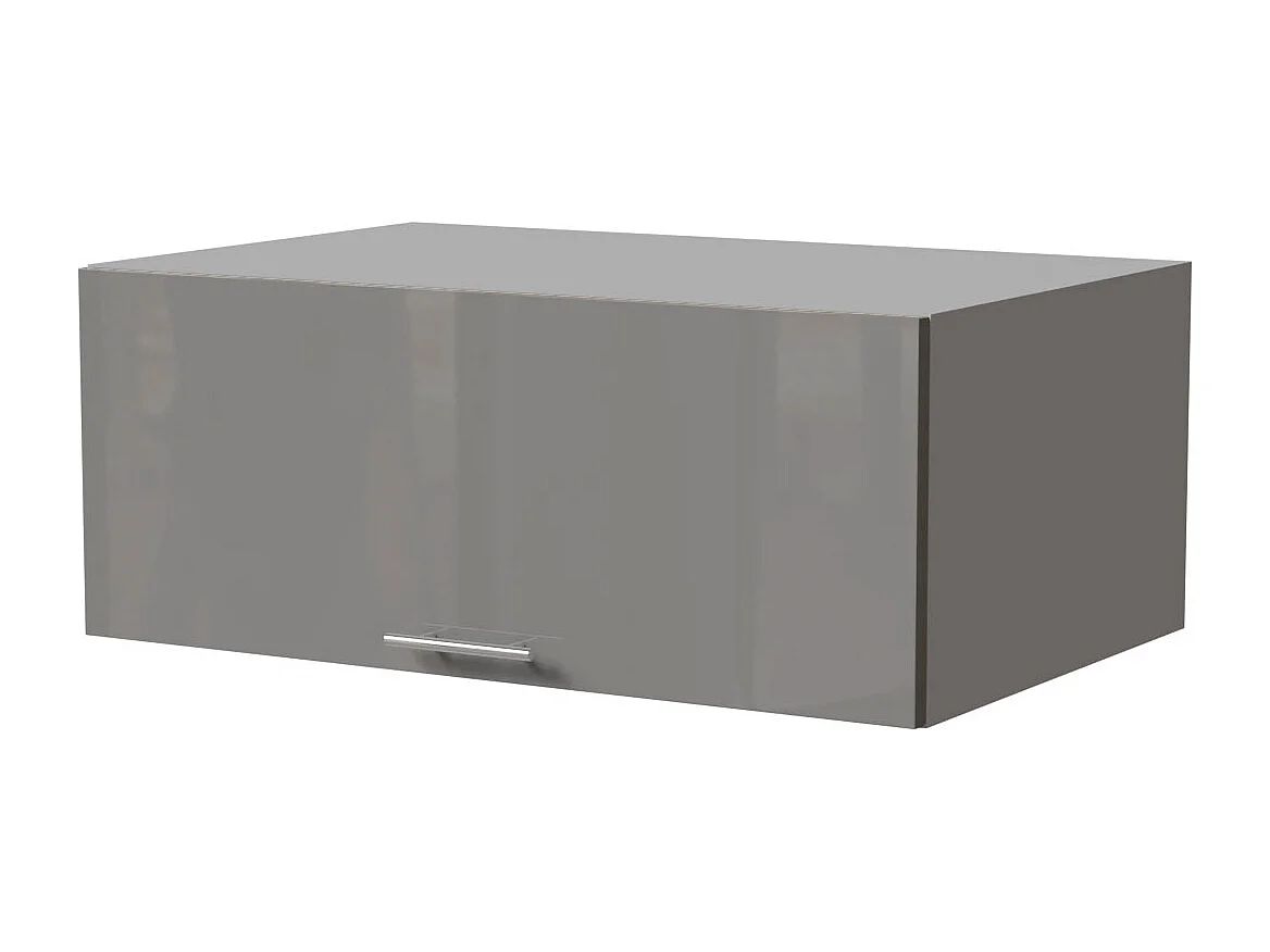 AUFSATZSCHRANK Essen W6B/90 Grau Hochglanz / Grau Matt 90 / 59 / 36cm