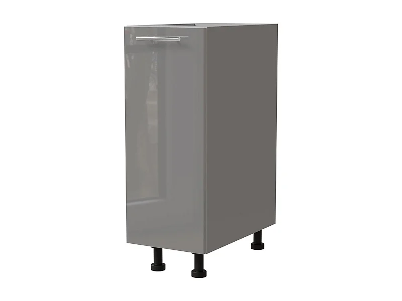 KÜCHENUNTERSCHRANK Essen D1D/30 Grau Hochglanz / Grau Matt 30 / 50 / 82cm