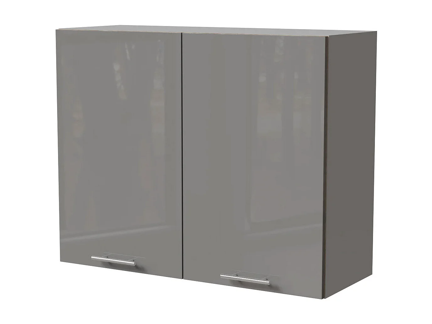 KÜCHENHÄNGESCHRANK Essen W3/90 Grau Hochglanz / Grau Matt 90 / 32,5 / 72cm