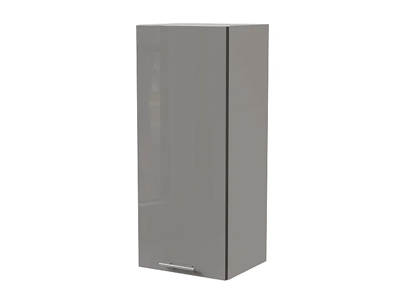 KÜCHENHÄNGESCHRANK W4/40 Essen Grau Hochglanz / Weiß Matt 40 / 32,5 / 96cm
