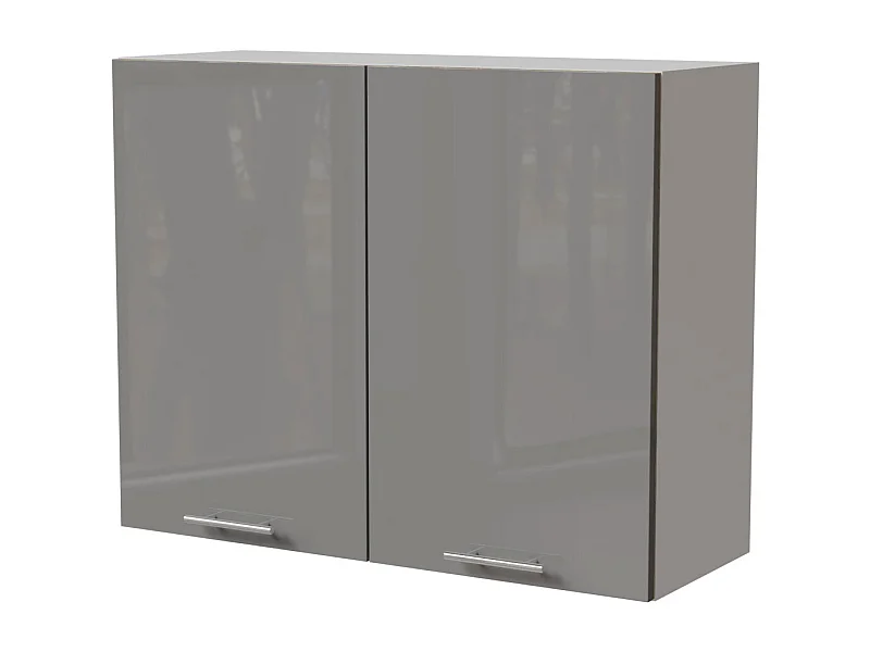 KÜCHENHÄNGESCHRANK Essen W3/90 Grau Hochglanz / Weiß Matt 90 / 32,5 / 72cm