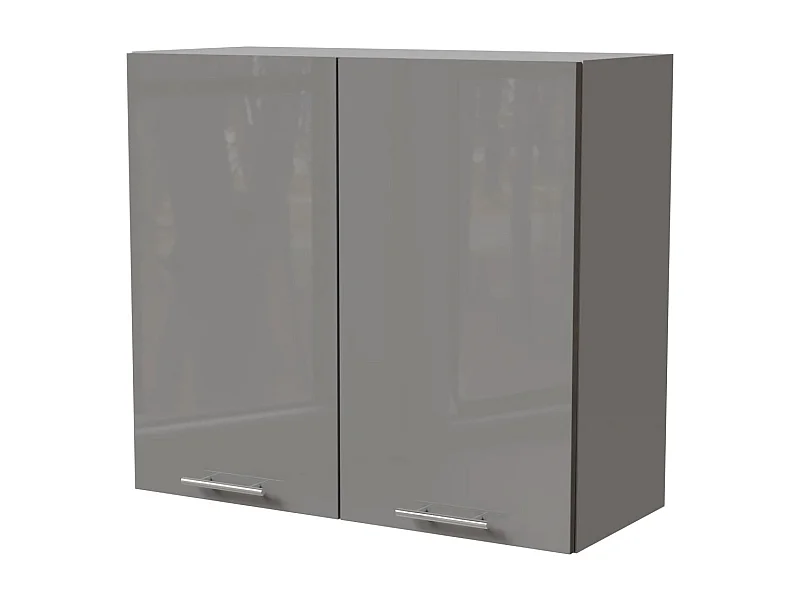 KÜCHENHÄNGESCHRANK Essen W3/80 Grau Hochglanz / Grau Matt 80 / 32,5 / 72cm