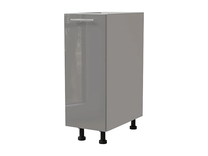 KÜCHENUNTERSCHRANK Essen D1D/30 Grau Hochglanz / Weiß Matt 30 / 50 / 82cm