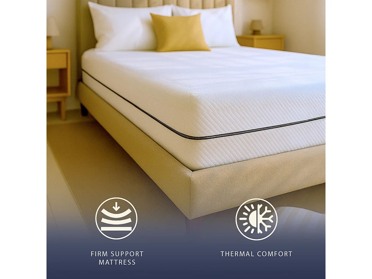 Tweepersoonsmatras 160x200 Schuim H16cm Orthopedisch Anti-allergisch 100% Gemaakt in Italië