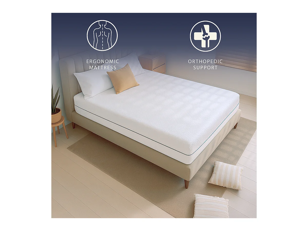 Doppelmatratze 160 X 190 | Höhe 16 cm | Orthopädisch | Antiallergisch | Made in Italy