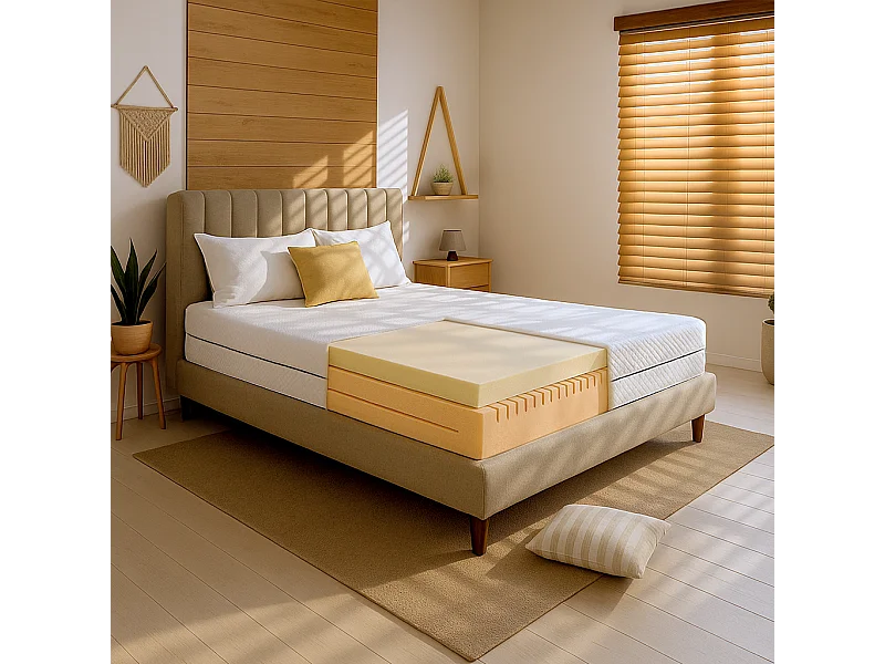 Matelas 140 X 200 | Hauteur 14 cm | Orthopédique | Hypoallergénique | Fabriqué en Italie