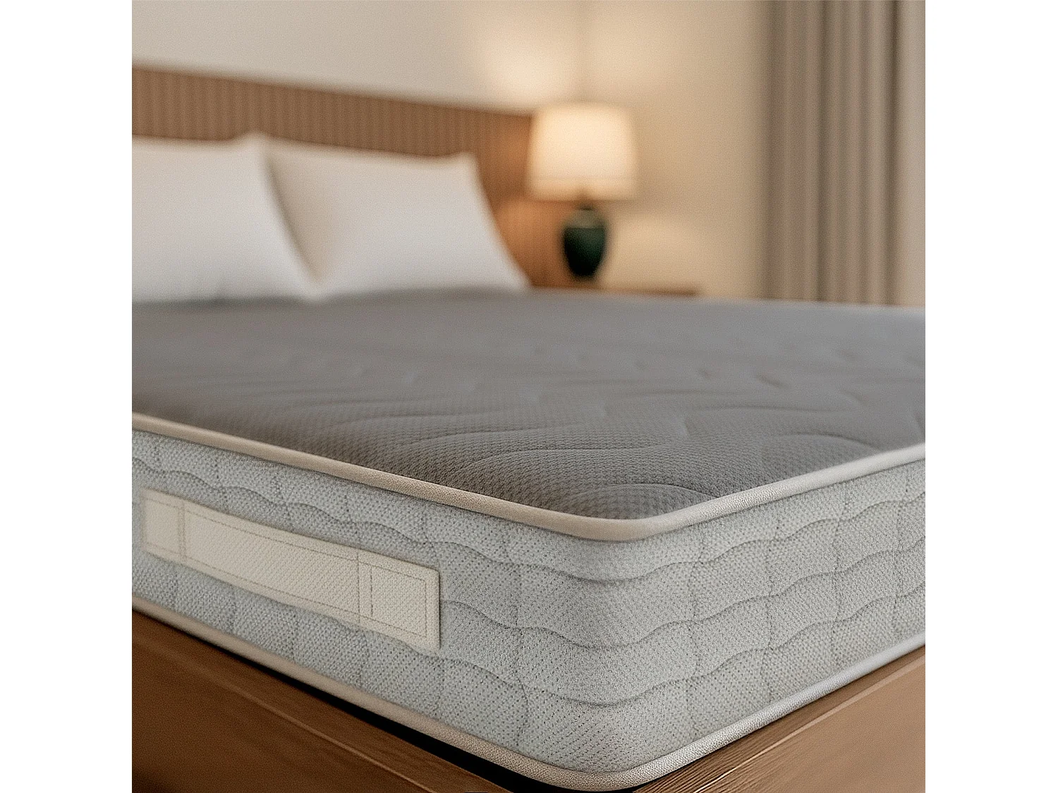 Matelas double 160x200 mousse mémoire 9 zones H25 orthopédique hypoallergénique