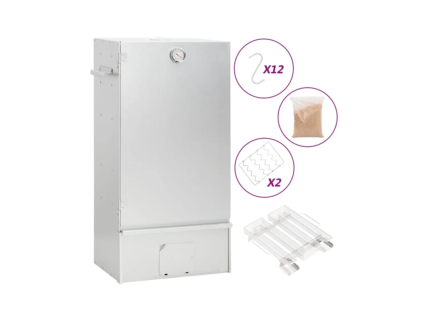 Fumoir à four à BBQ générateur de fumée froide acier galvanisé