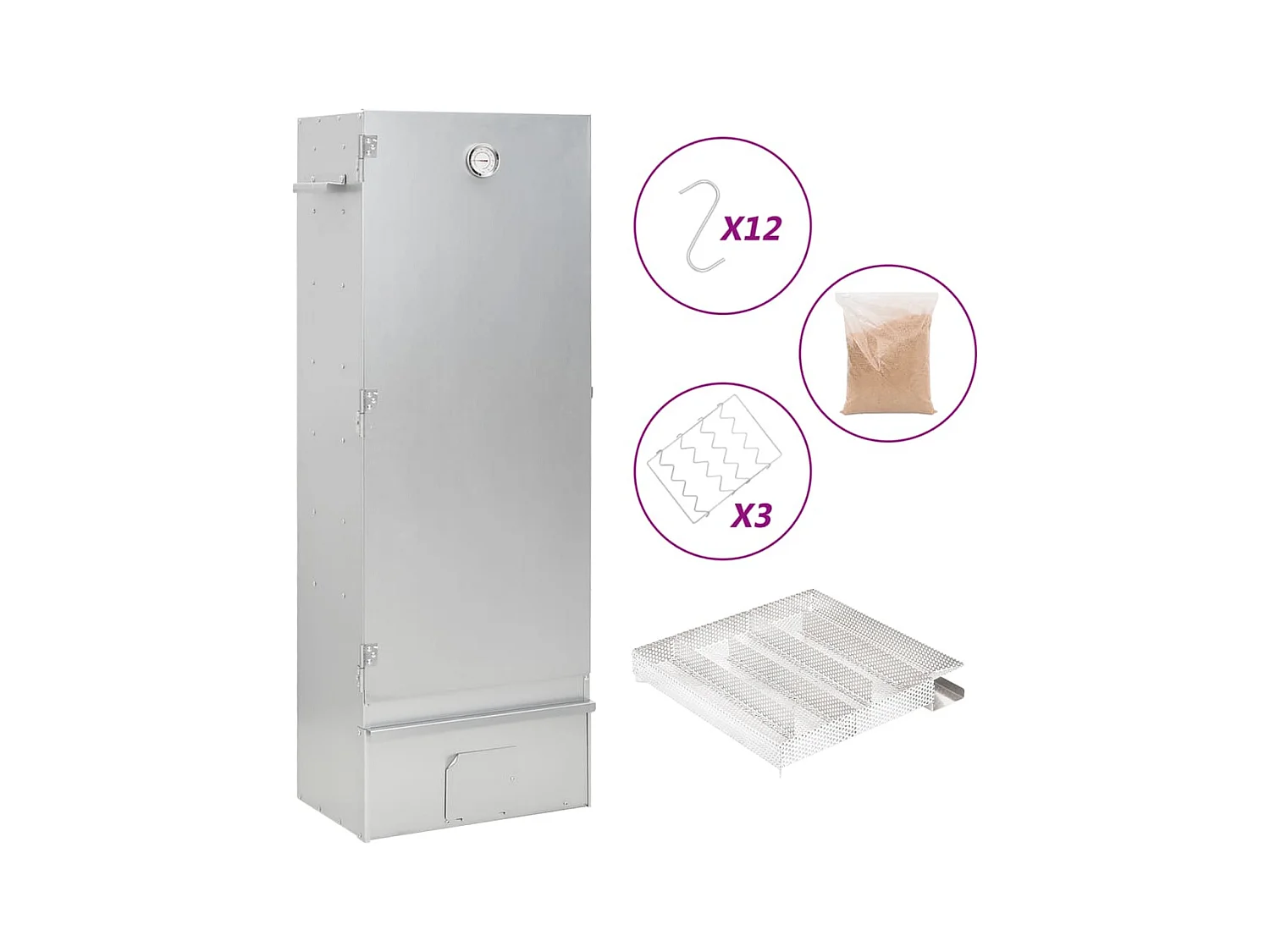 Fumoir à four à BBQ générateur de fumée froide acier galvanisé