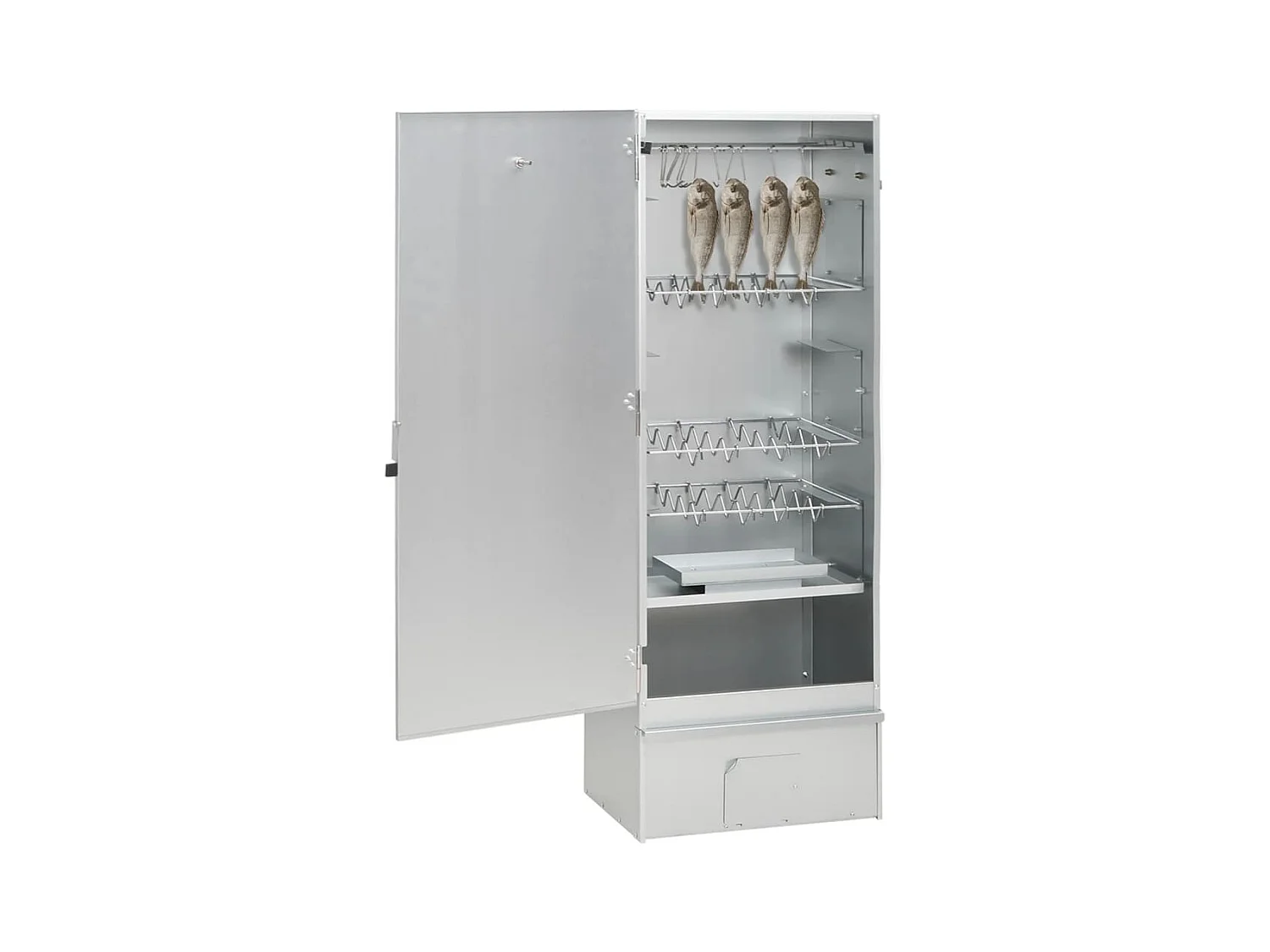 Defumador p/ churrasqueira c/ gerador fumo frio aço galvanizado