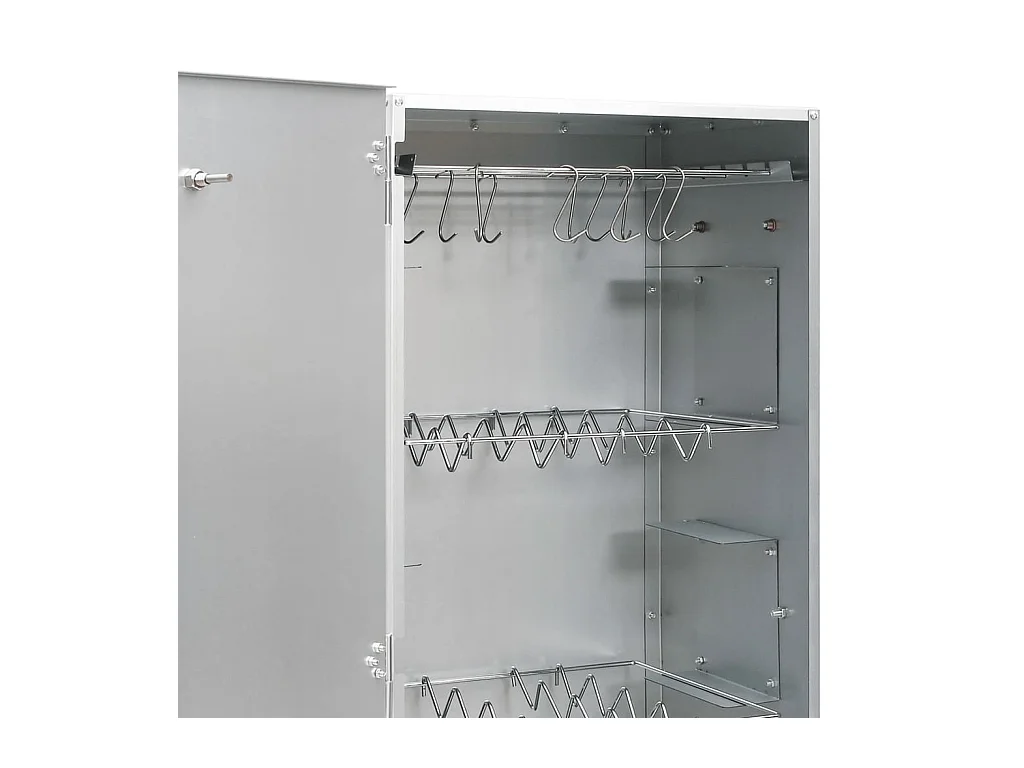 Defumador p/ churrasqueira c/ gerador fumo frio aço galvanizado