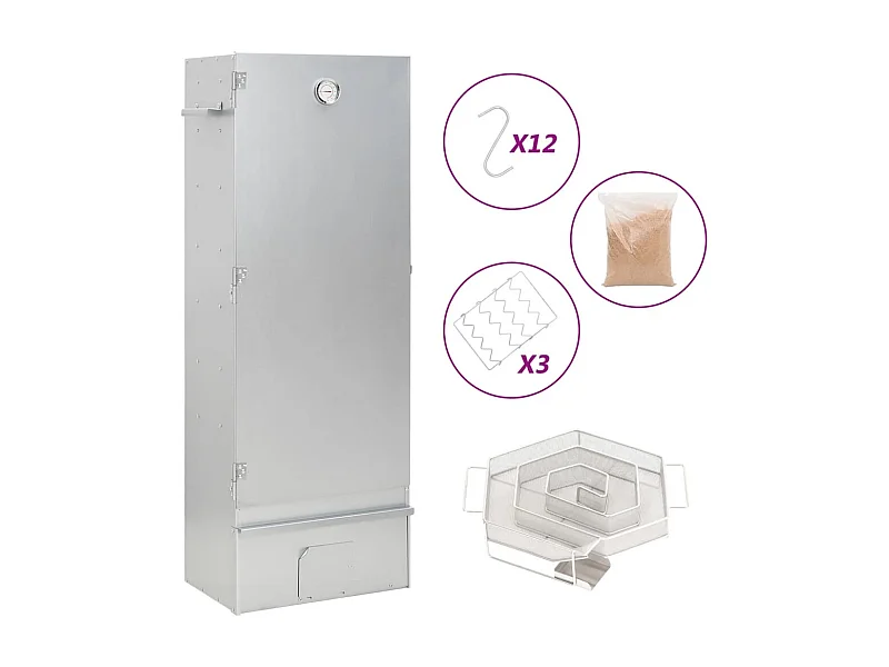 Forno Affumicatore BBQ Generatore Fumo Freddo Acciaio Zincato