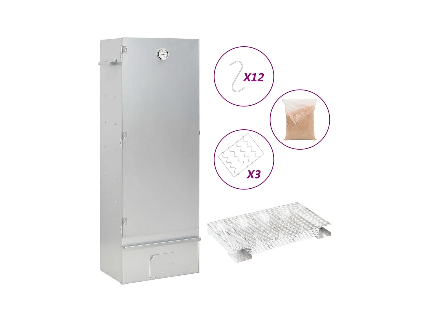 Fumoir à four à BBQ générateur de fumée froide acier galvanisé