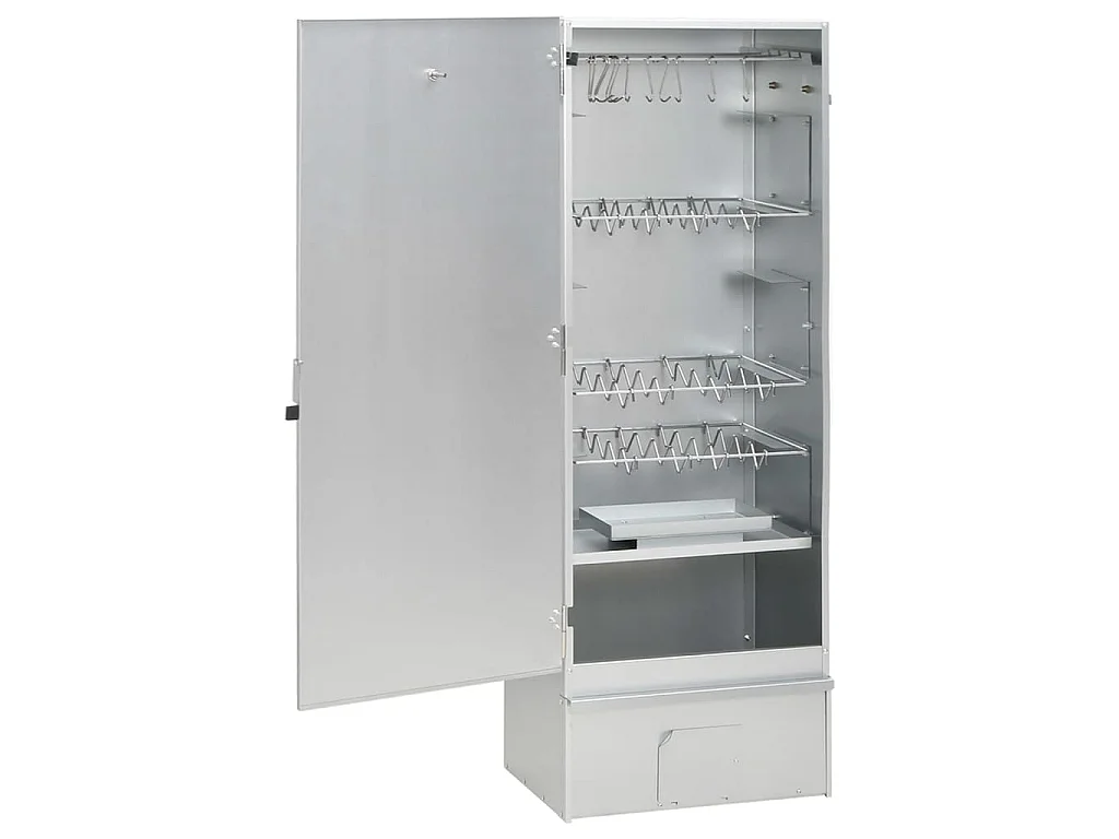 Defumador p/ churrasqueira c/ gerador fumo frio aço galvanizado