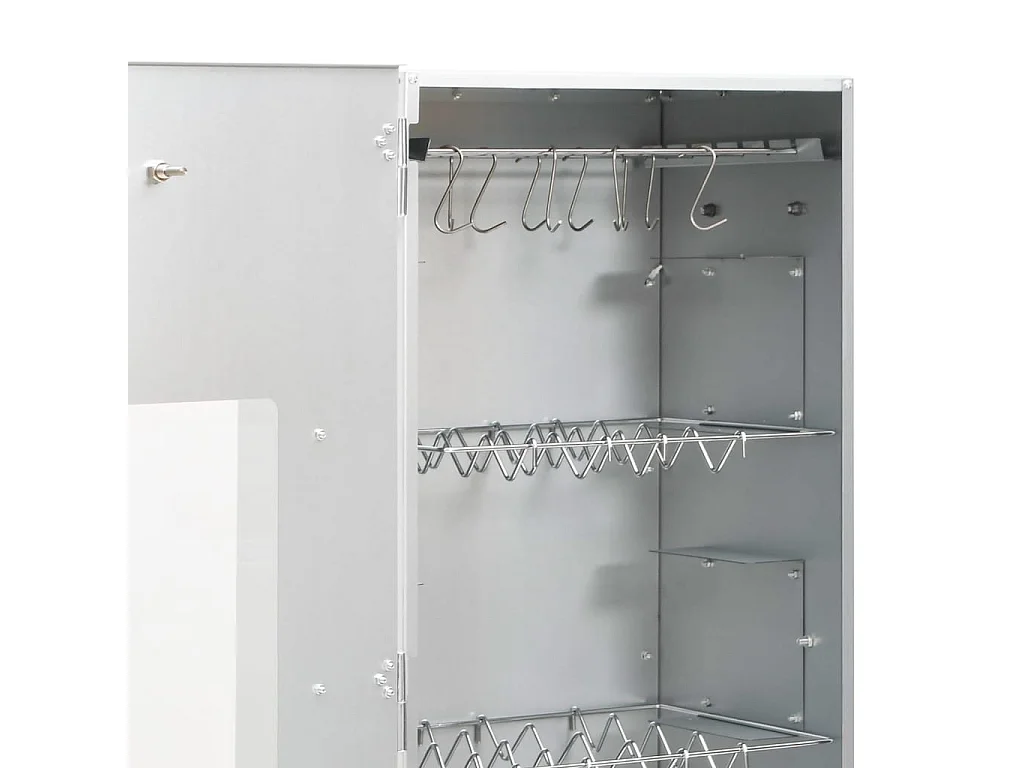 Defumador p/ churrasqueira c/ gerador fumo frio aço galvanizado