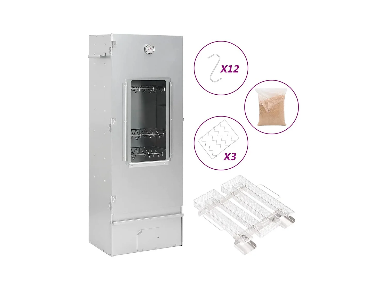 Fumoir à four à BBQ générateur de fumée froide acier galvanisé