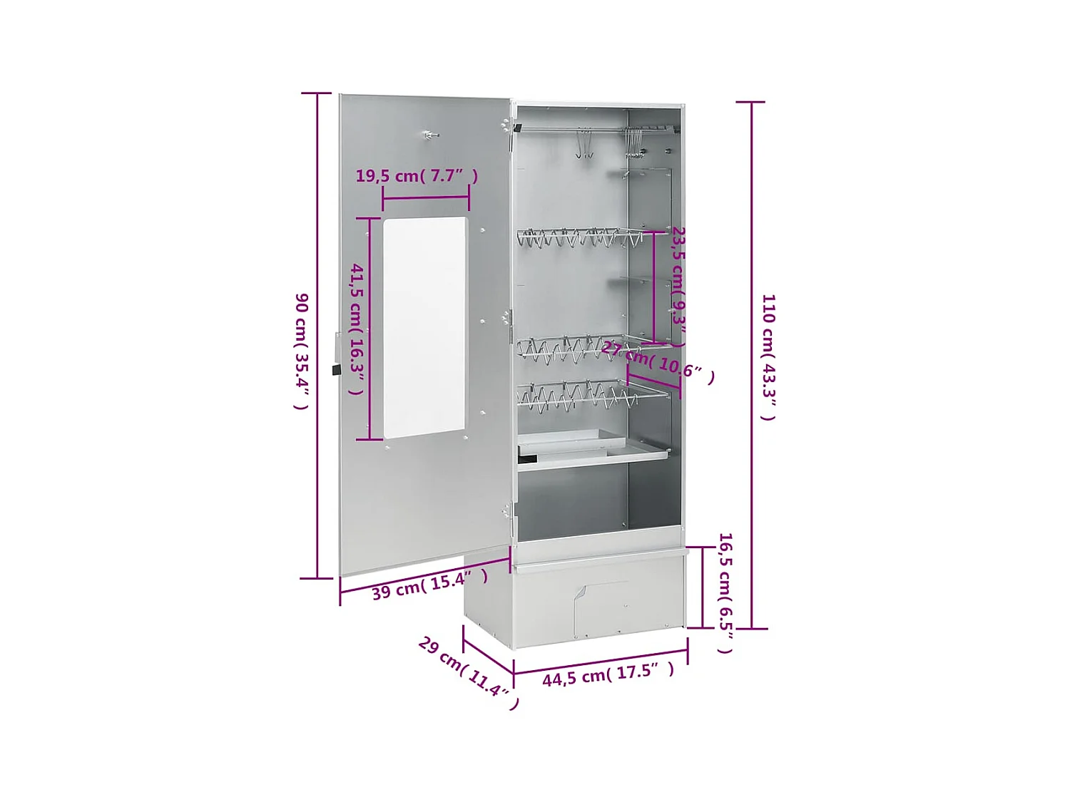 Fumoir à four à BBQ générateur de fumée froide acier galvanisé