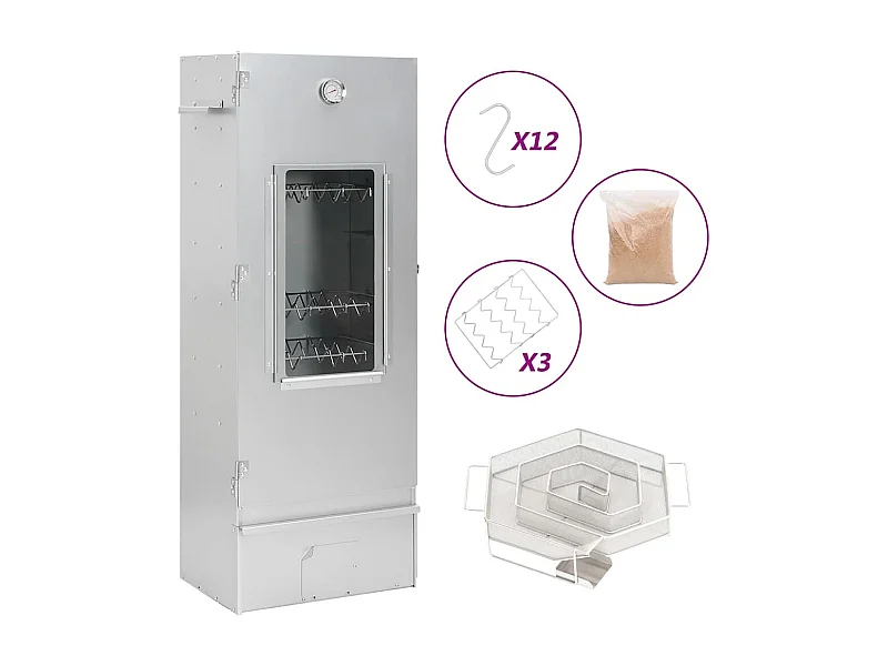 Fumoir à four à BBQ générateur de fumée froide acier galvanisé