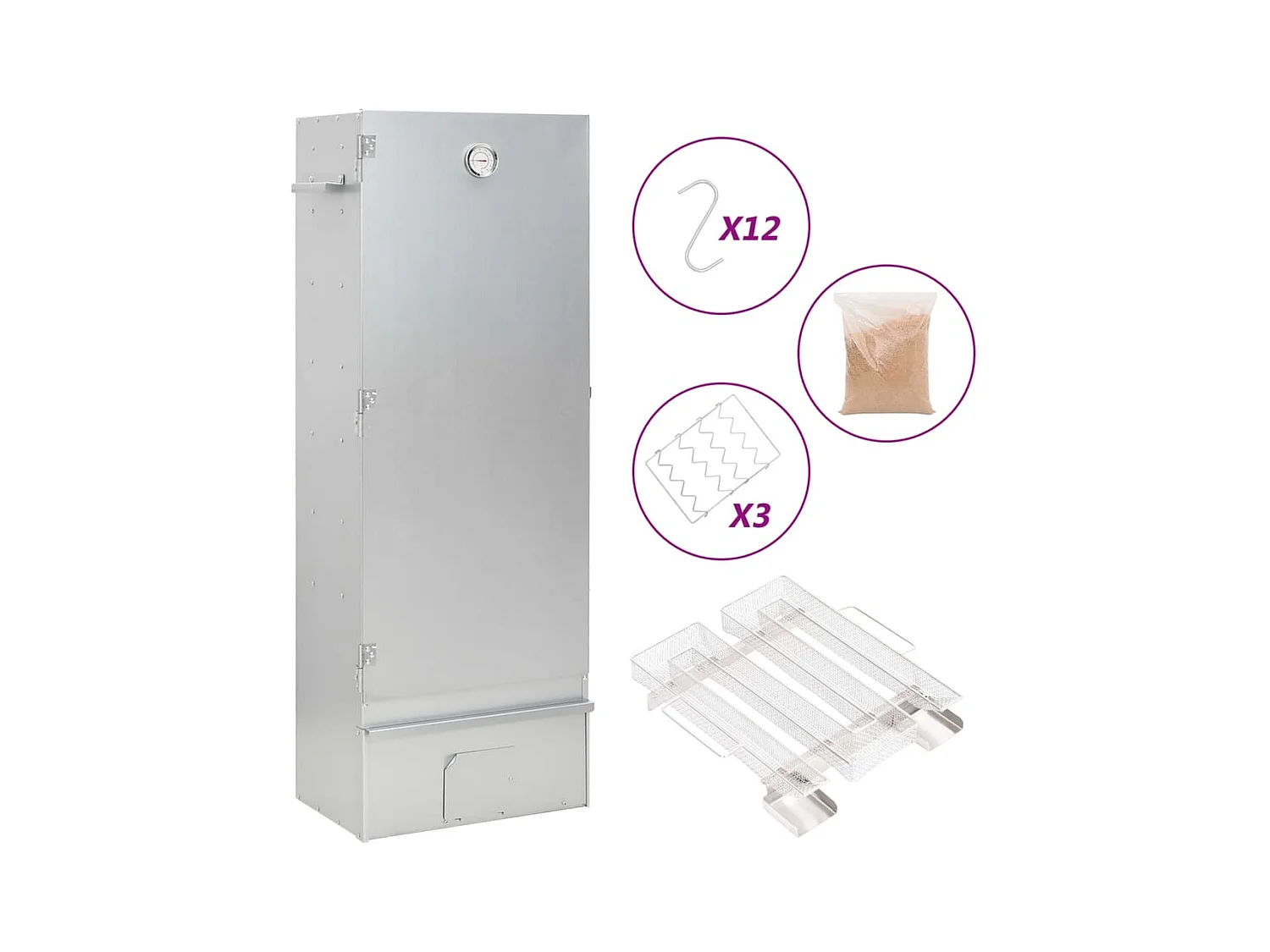 Fumoir à four à BBQ générateur de fumée froide acier galvanisé