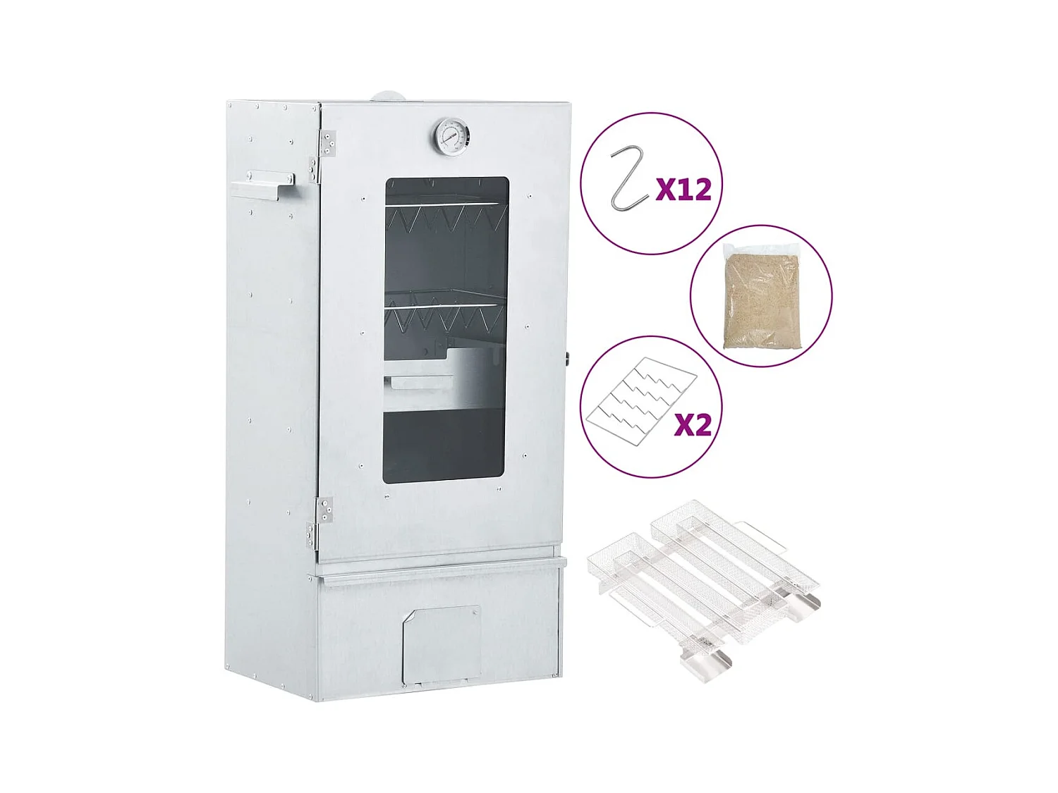 Fumoir à four à BBQ générateur de fumée froide acier galvanisé