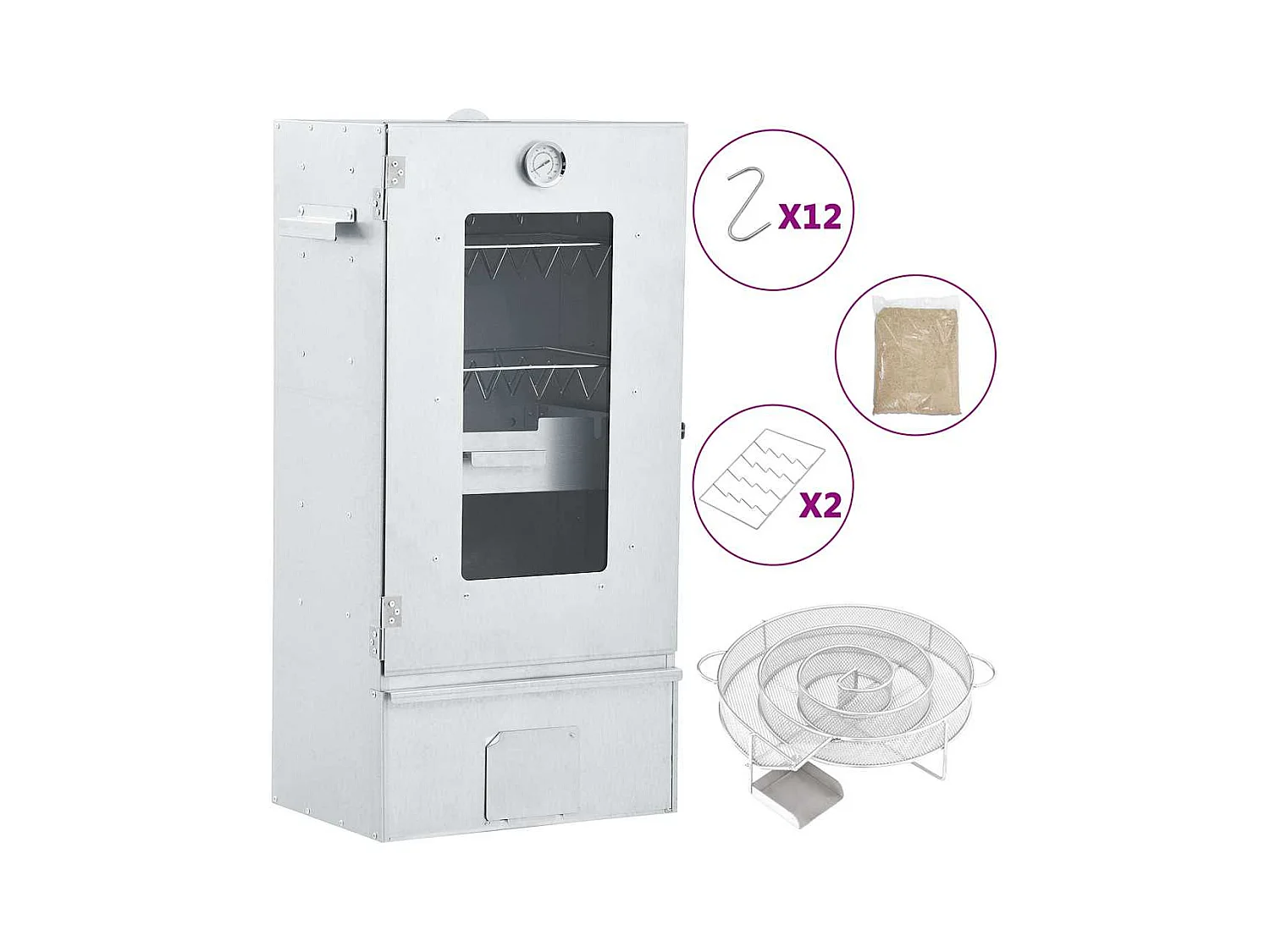 Fumoir à four à BBQ générateur de fumée froide acier galvanisé