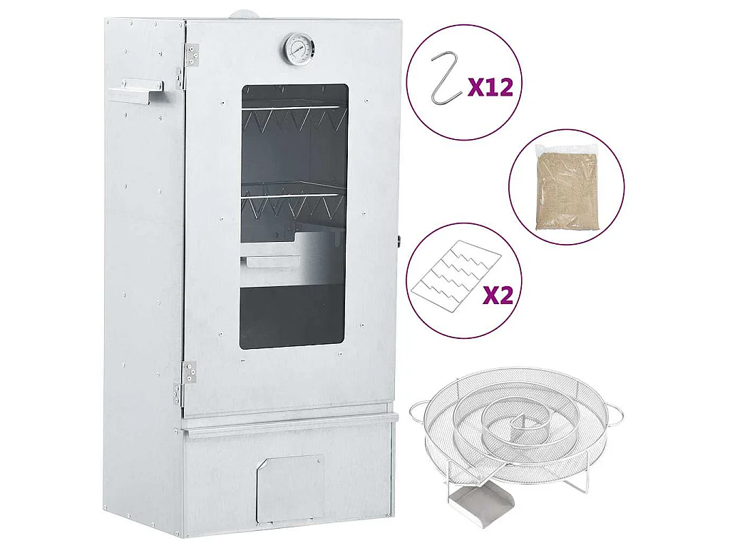 BBQ-rookoven met koude rookgenerator gegalvaniseerd staal