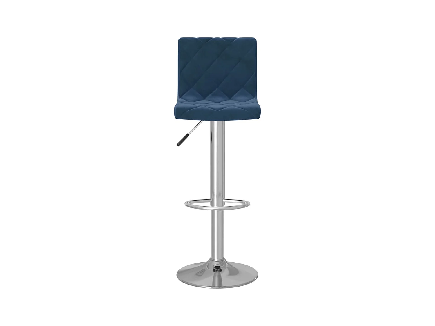 Tabourets de bar lot de 2 bleu velours