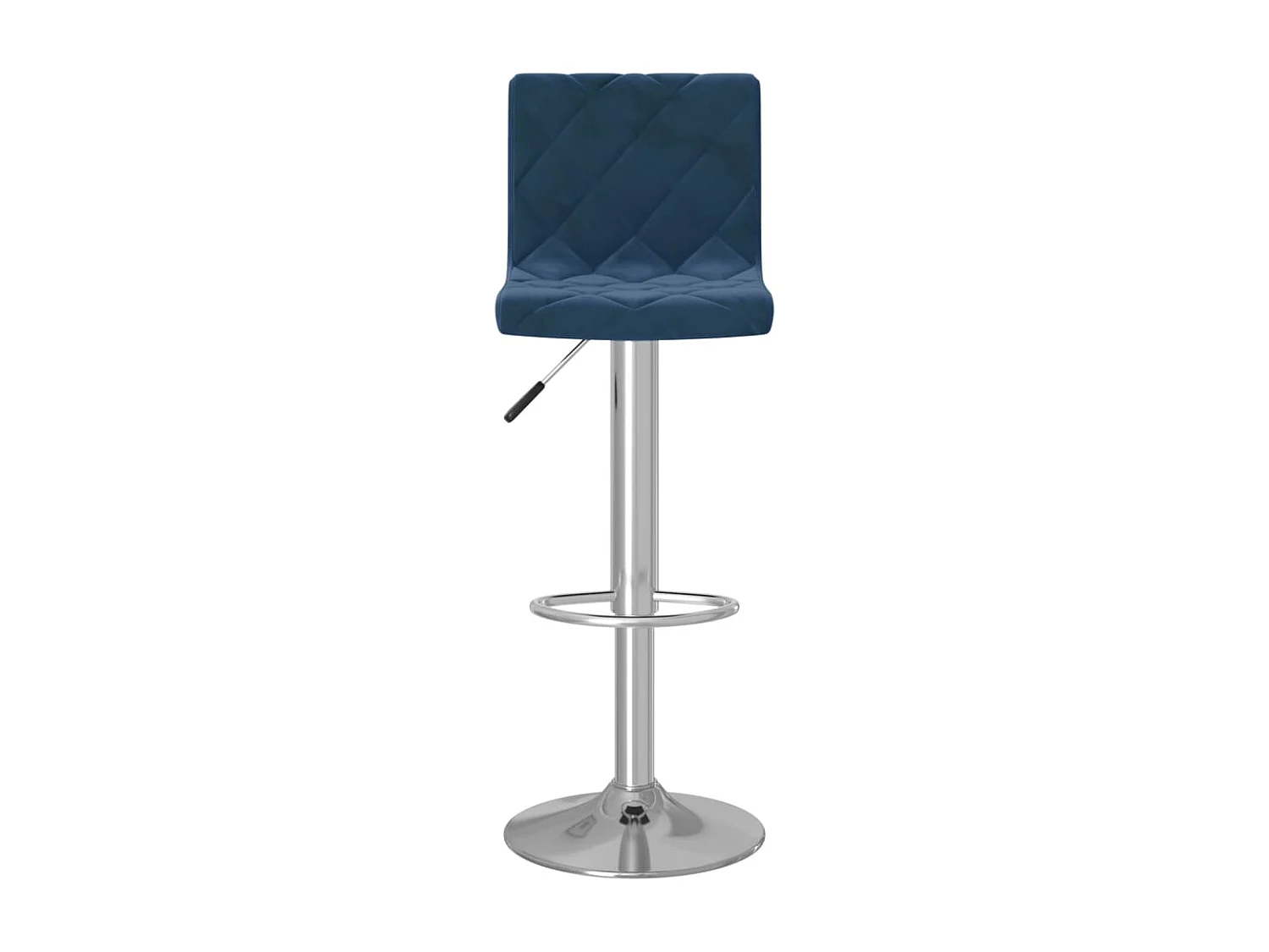 Tabourets de bar lot de 2 bleu velours