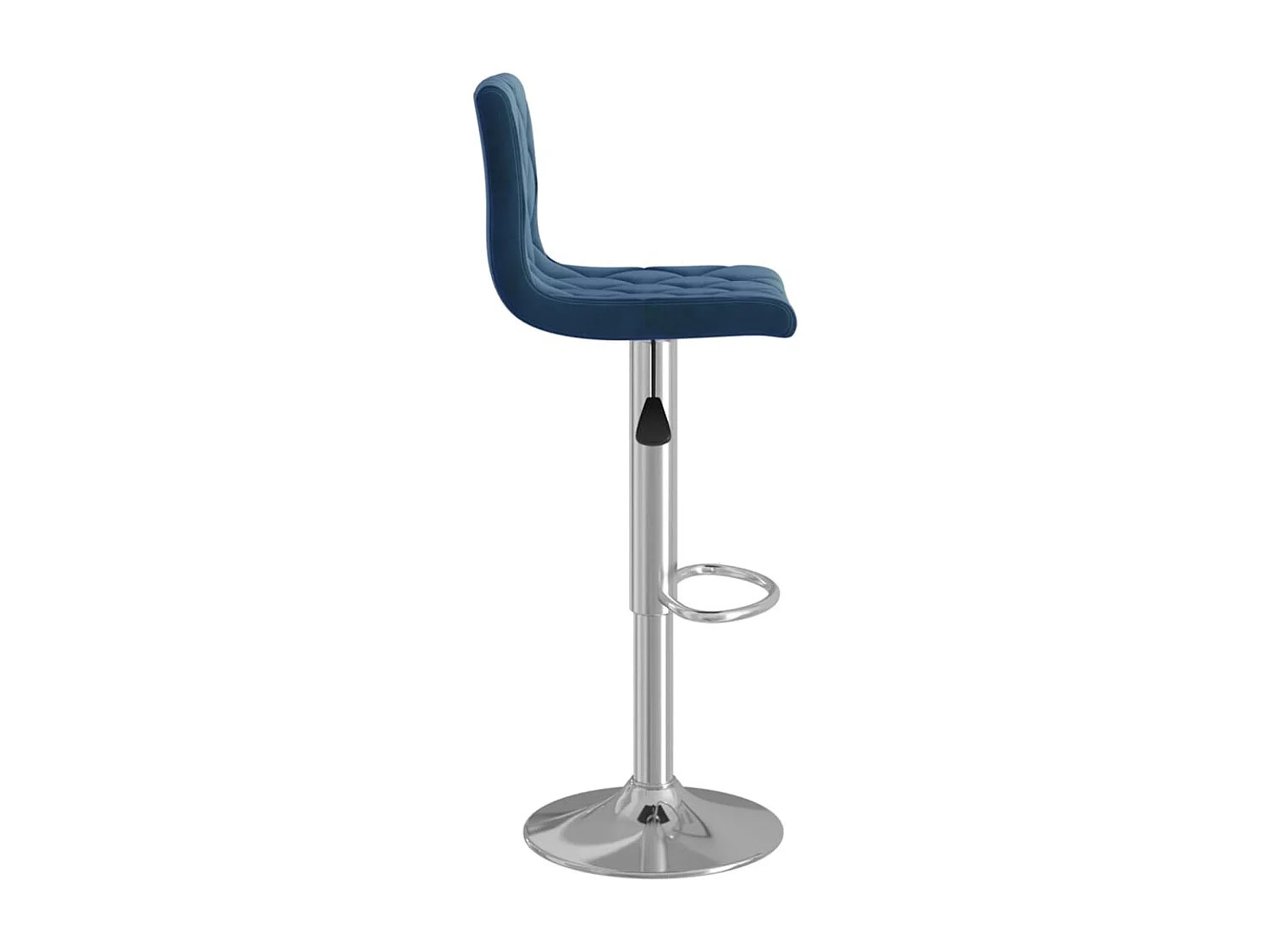 Tabourets de bar lot de 2 bleu velours