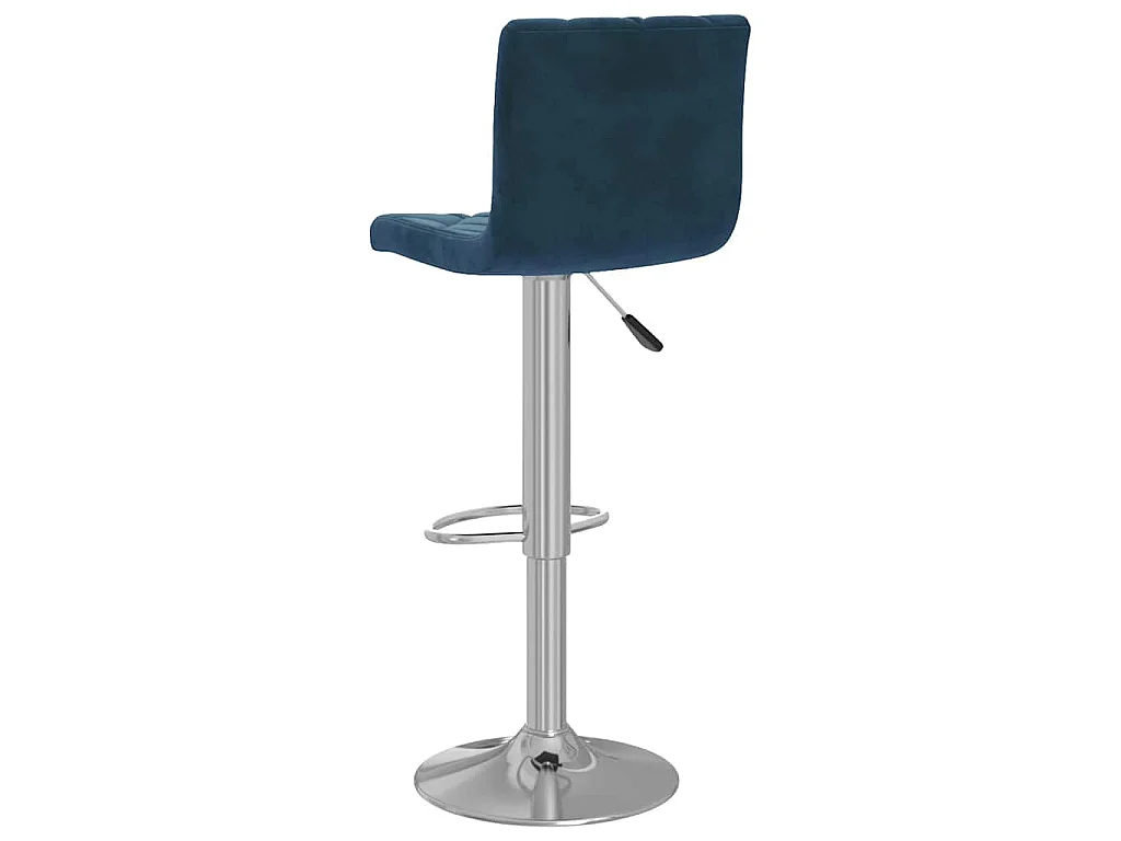 Tabourets de bar lot de 2 bleu velours
