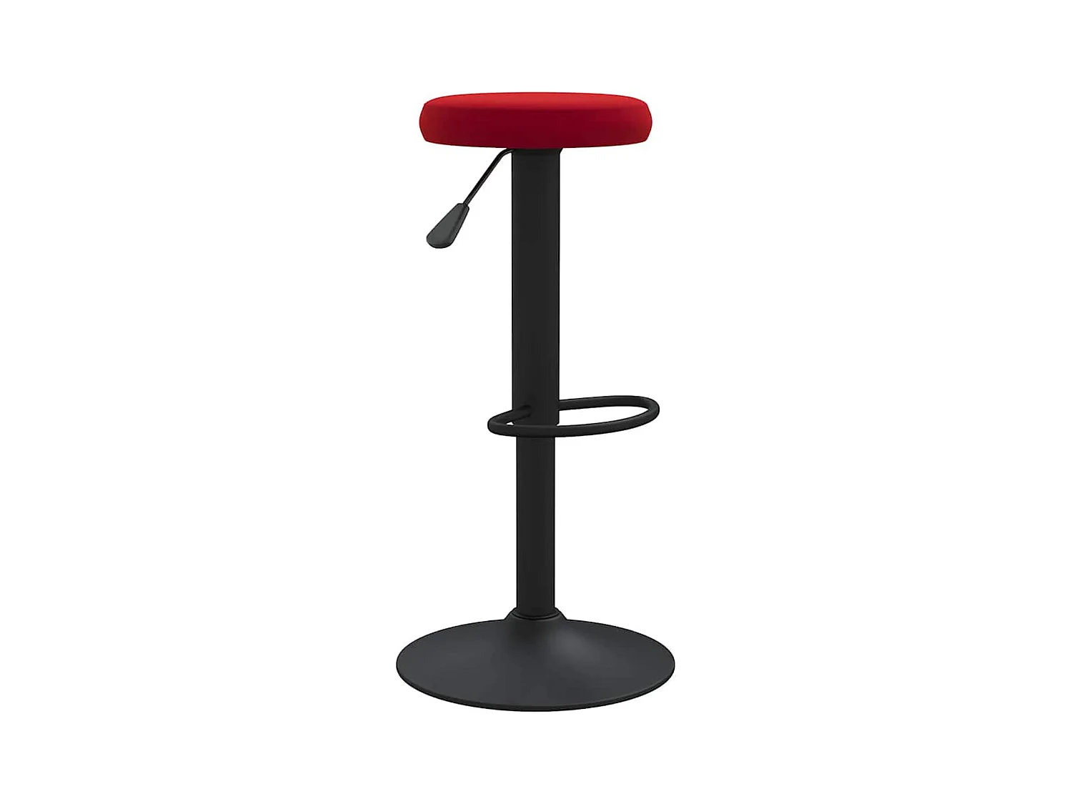 Tabourets de bar lot de 2 rouge bordeaux velours