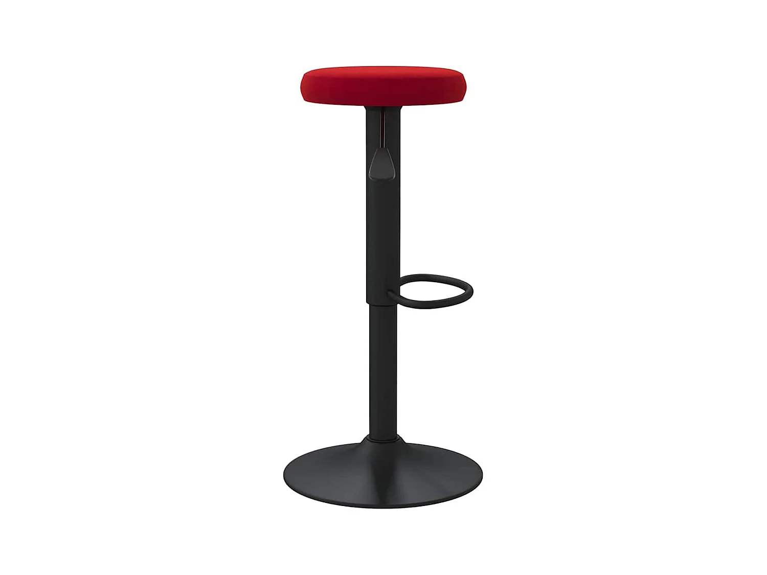 Tabourets de bar lot de 2 rouge bordeaux velours