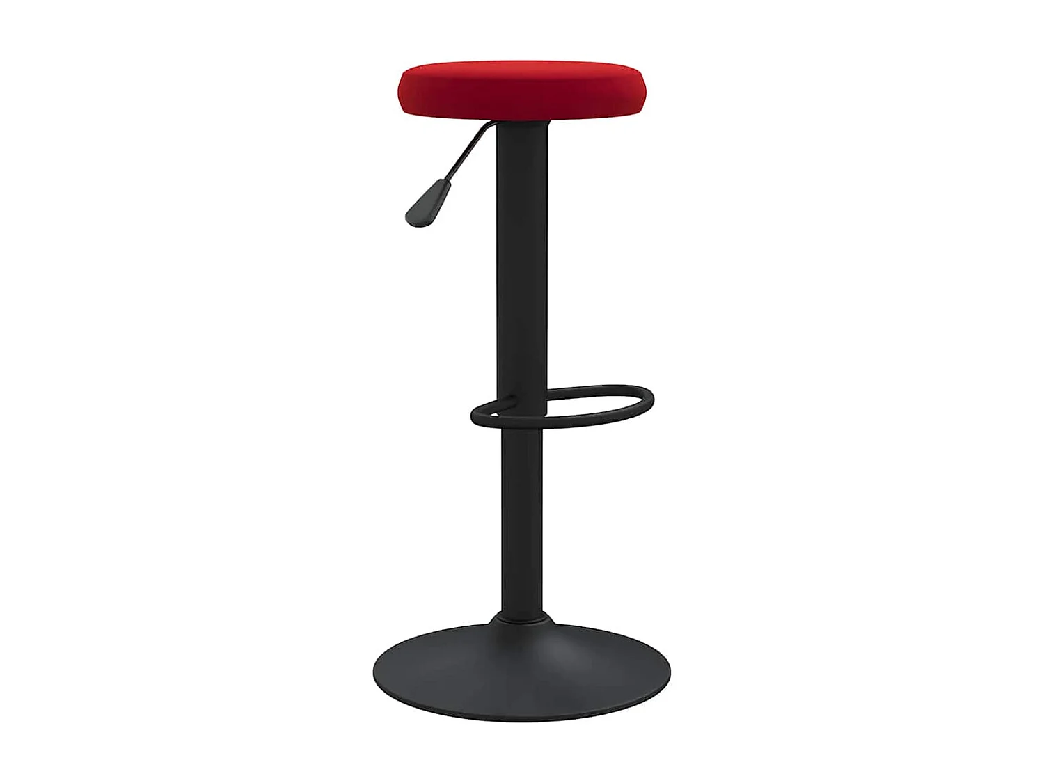 Tabourets de bar lot de 2 rouge bordeaux velours