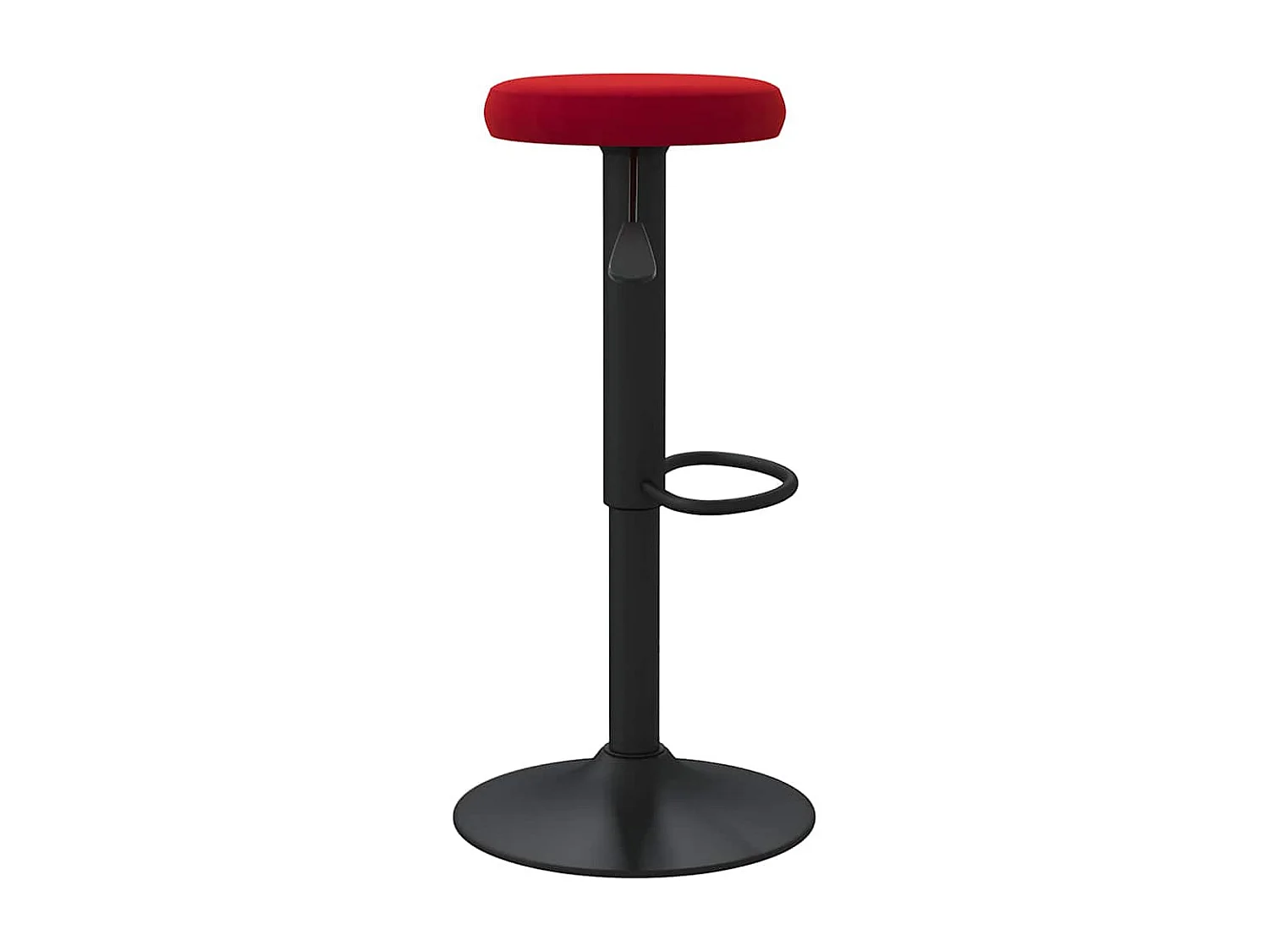 Tabourets de bar lot de 2 rouge bordeaux velours