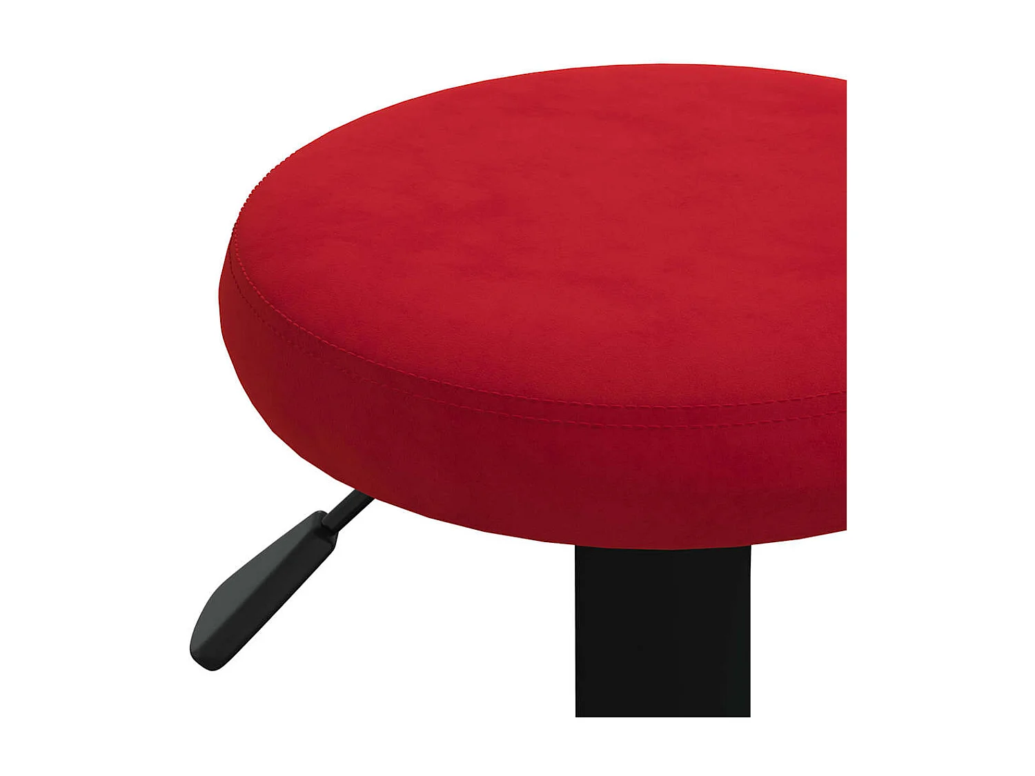 Tabourets de bar lot de 2 rouge bordeaux velours