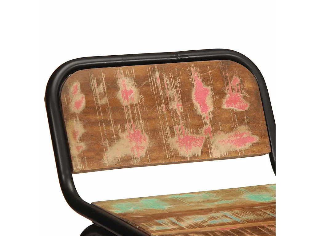 Barkrukken 4 st 46x35,5x80 cm massief gerecycled hout