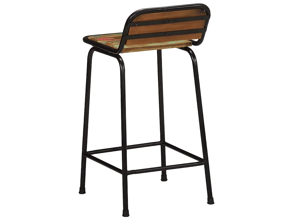 Barhocker 4 Stk. 46x35,5x80 cm Altholz Massivholz