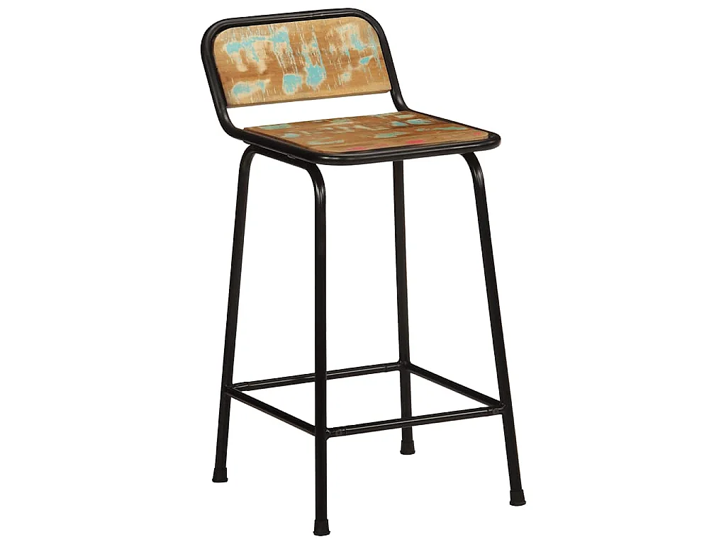 Barhocker 4 Stk. 46x35,5x80 cm Altholz Massivholz