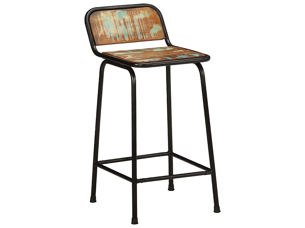 Barhocker 4 Stk. 46x35,5x80 cm Altholz Massivholz