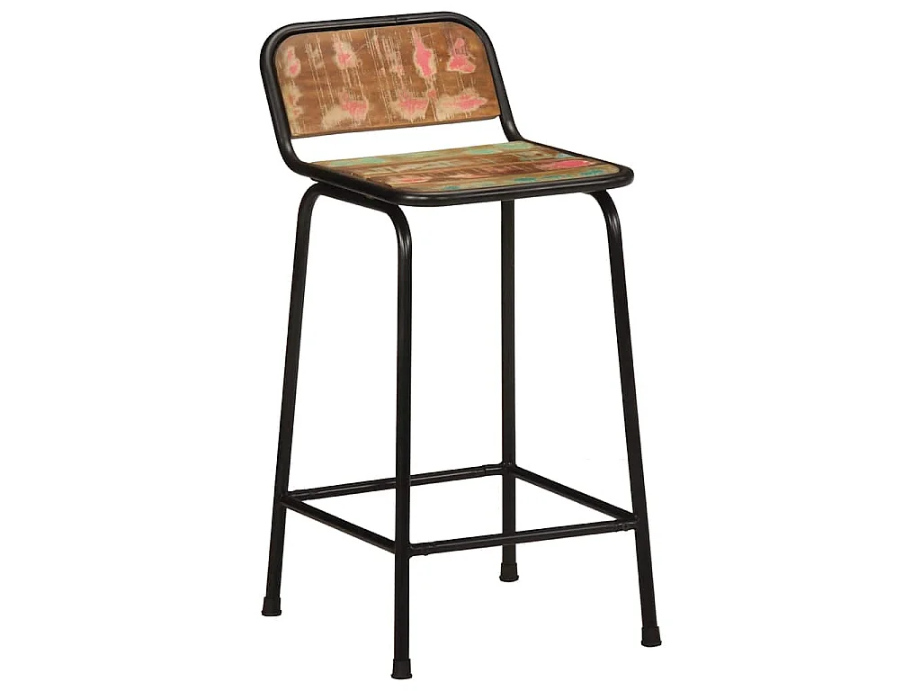 Barhocker 4 Stk. 46x35,5x80 cm Altholz Massivholz