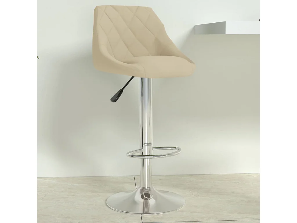 Tabouret de bar Crème Velours