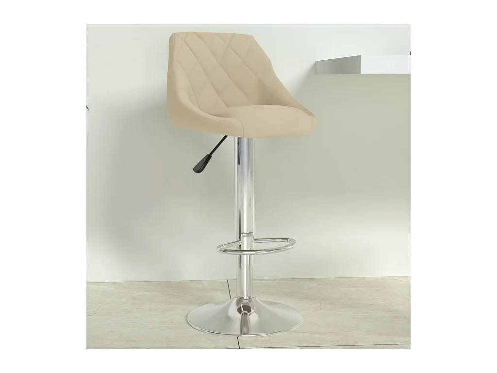 Barhocker Creme Samt