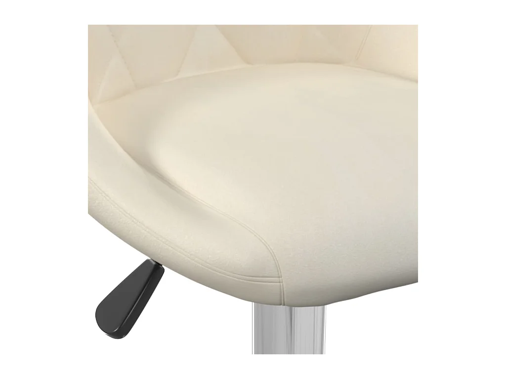 Barhocker Creme Samt