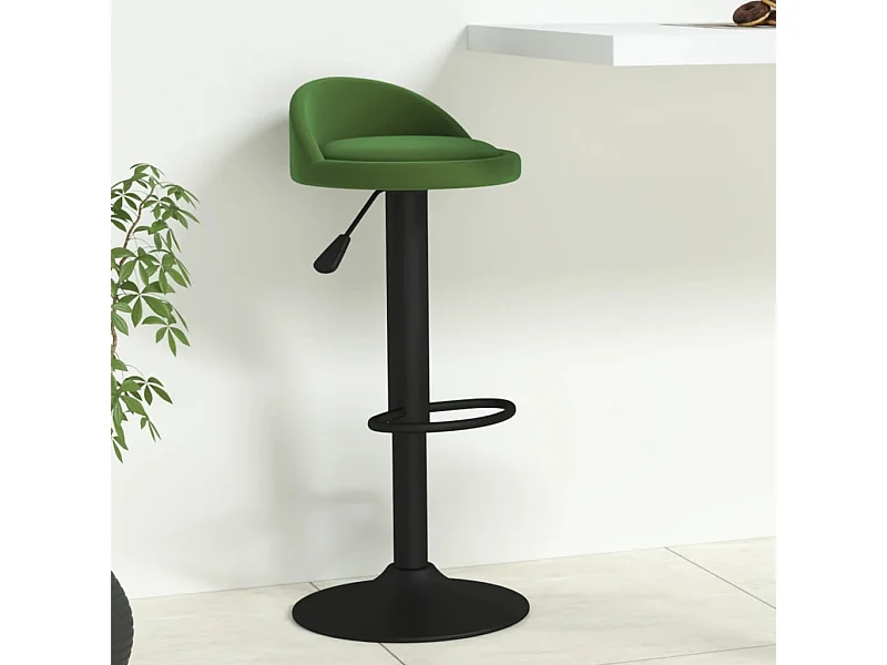 Tabouret de bar Vert foncé Velours