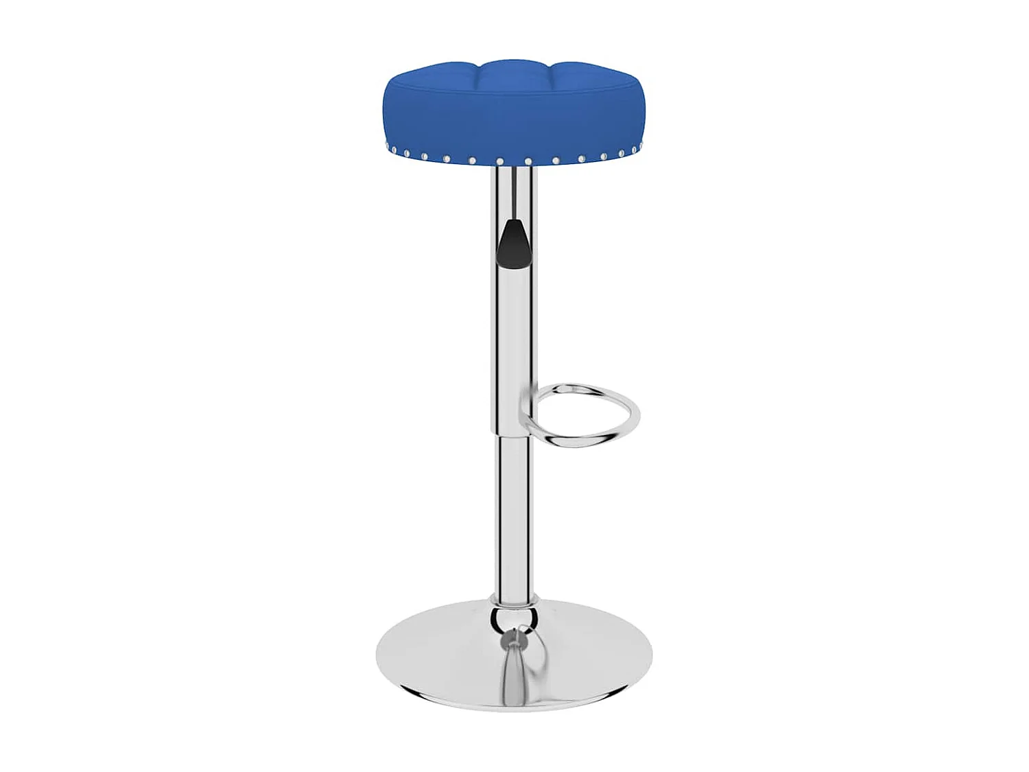 Barhocker 2 Stk. Blau Stoff
